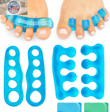Toe Separators for Men  Women Medium 2 Pairs - Silicone Gel Spreaders - Thera