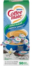 Nestle Coffee mate Creamer, Sugar Free French 50 Count (Pack of 1) 