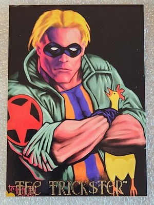 #42 THE TRICKSTER 1995 Skybox DC Villains Dark Judgement SIMON ERICH FLASH
