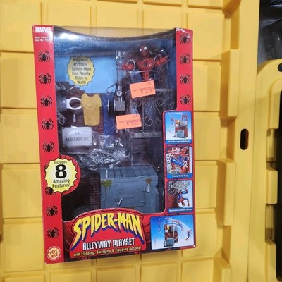 Spider-Man Alleyway Playset w/Action Figure ToyBiz Grand 2002 HSH