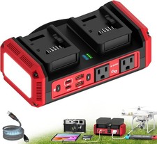 350W Pure Sine Wave Inverter for Milwaukee 18V Battery 140W PD USB-C AC Outlet