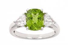 4.25 Carat Cushion Cut Natural Peridot 925 Si...