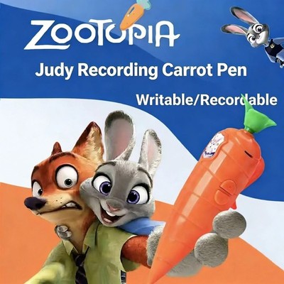 Zootopia Judy Hopps Carrot Voice Recorder Pen Kids Toy Nick Wilde Gift