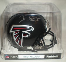 TYLER ALLGEIER - Atlanta Falcons Autographed Mini Helmet including BDS COA #4227