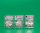 New Listing2016 $1 American Silver Eagle PCGS MS70 First Strike 30th Anniversary BUNDLE (3)