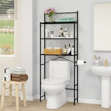 Over The Toilet Storage RackMetal 3-Tier Over Toilet Organizer ShelfFreestandi