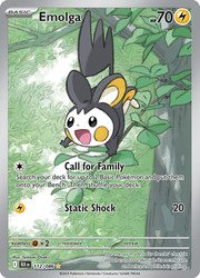 Emolga 112/086 SV: Black Bolt Illustration Rare Holo
