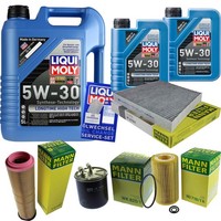 Mann Inspektionspaket 7L Liqui Moly Longtime 5W-30 FüR Mercedes E-Klasse W211