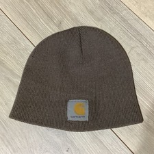 Vintage Carhartt Acrylic Beanie Hat Cap ONE SIZE Knit Made In USA Workwear A205