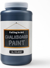 Chalkboard Paint, 33.8 Oz Black Chalkboard Paint Use on Walls, Doors, Paper, Woo