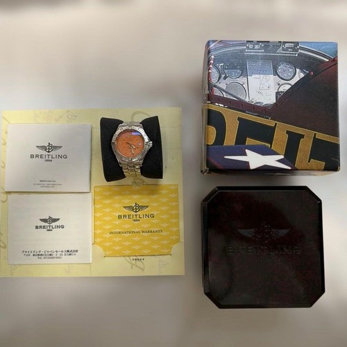 Breitling Superocean Orange Dial Automatic 1000M Diver Watch S...