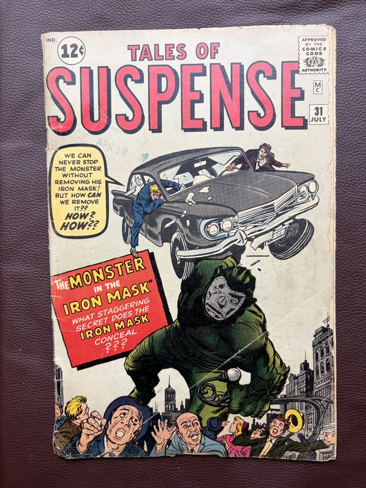 Tales Of Suspense #31 Dr. Doom Prototype (Marvel 1962) Hulk 1 ads