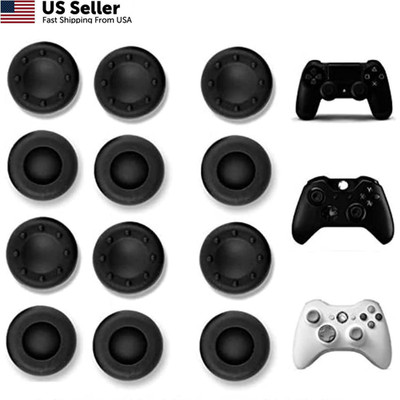 VizGiz 12 Pack Universal Thumbstick Grips PS4 Thumb Grip Analog Stick black 