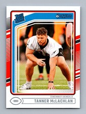 #324 2024 Donruss Rated Rookie BASE * Tanner McLachlan RC Bengals