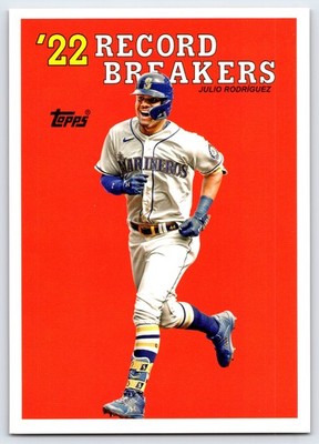 2023 Topps #RB-12 Julio Rodríguez Oversized Record Breakers Toppers Mariners