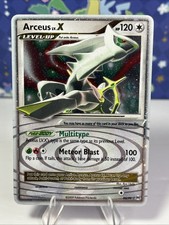 Pokemon TCG 2009 Arceus LV X 95/99 Platinum Holographic Ultra Rare Light Play