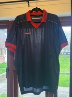 Retro Umbro Shirt Collard Short Sleeve Size XL Blue