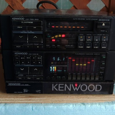 Kenwood KXC-7505 KAC-5205 Cassette amplifier Deck Player Set