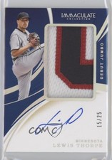 2020 Immaculate Debut Jumbo Relics Holo Silver 15/25 Lewis Thorpe Auto 4z8