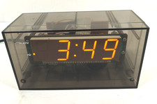 Alarm Clock See Through Mains Digital Display Retro