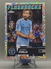 Andrea Pirlo New York City FC (NYCFC) 2023 Topps Chrome MLS Flashbacks Speckle