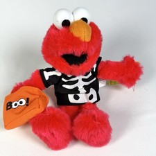 Halloween Elmo Esqueleto Disfraz Boo Truco o Trato Bolsa Peluche Nanco 10” 2003