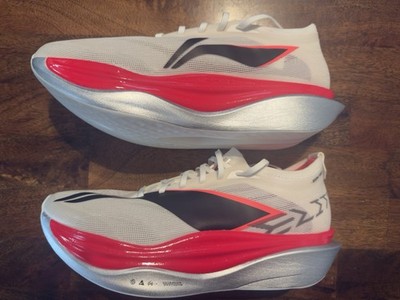 Li-Ning Feidian 6 Elite Blanc De Blanc/Red/Black Men s US 13 - NWOB