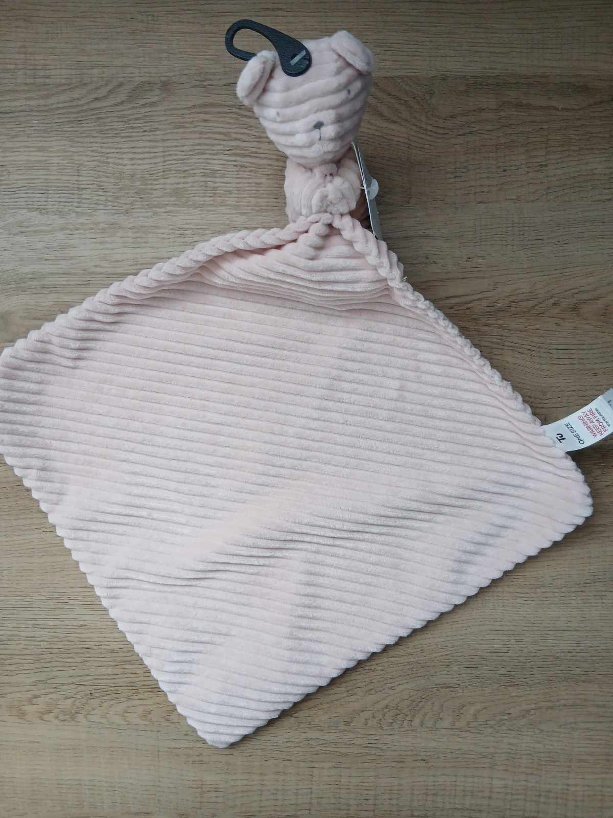 TU Sainsburys  Pink Cord/Corduroy Bear Comforter Soother Blankie BNWT