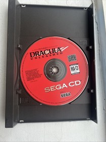 Dracula Unleashed (Sega CD, 1993) Authentic Tested Game Discs & Manual