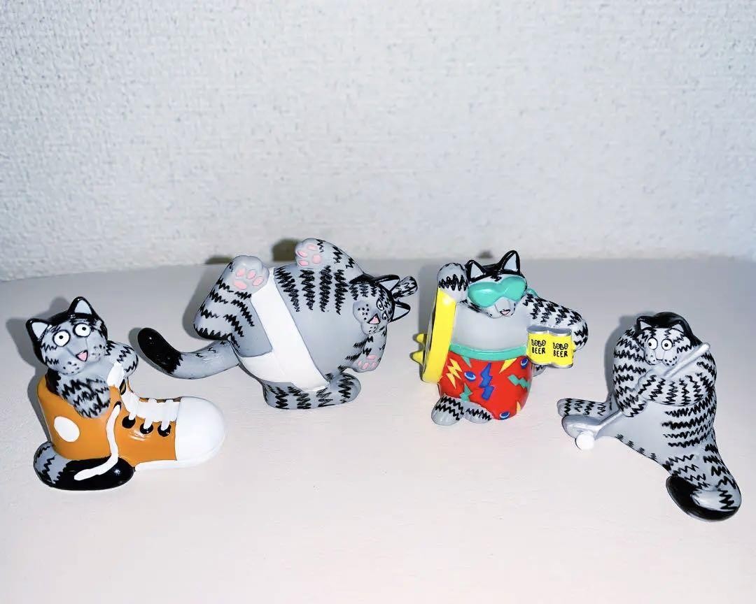 ハワイ 90年代 クリバンキャット フィギュア 4個セット Kliban Cat Hawaii 90's Kliban Cat Figure Set of 4 Kliban Cat | eBay