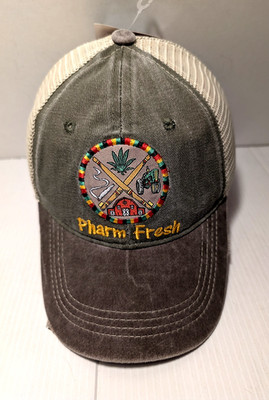 ''Pharm Fresh'' BallCap Embroidered Meshback Adjustable Hook/Loop Size Adult/Teens