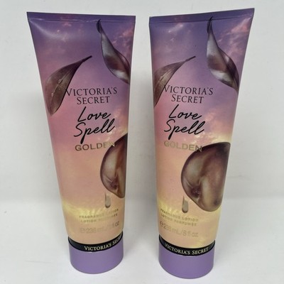 VICTORIA'S SECRET Love Spell Golden Fragrance Lotion New/Sealed 8 Fl Oz Lot of 2