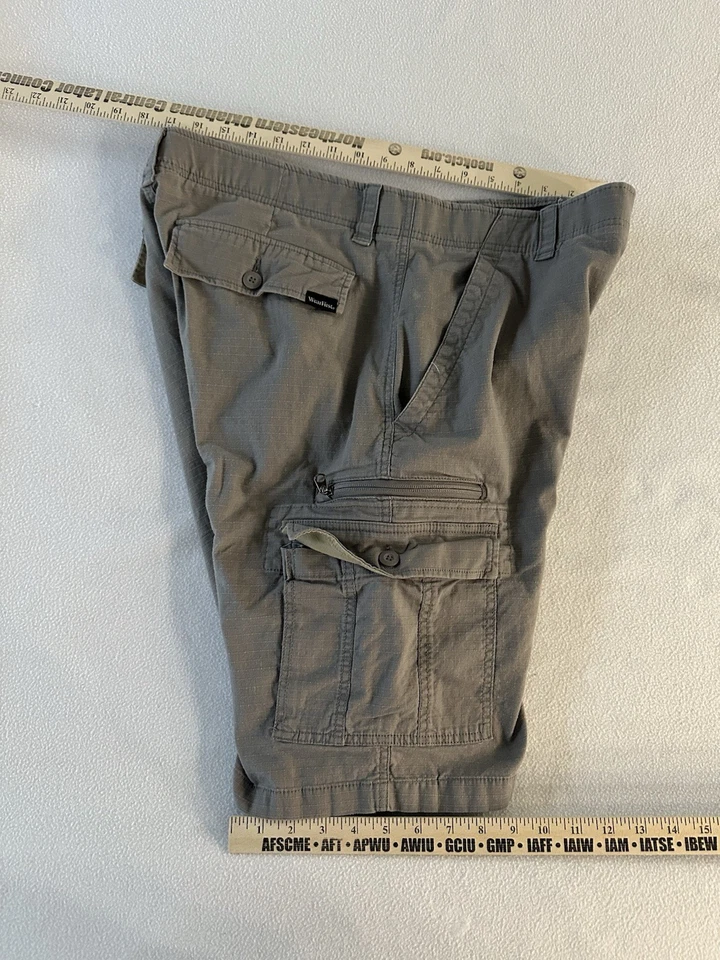 Pantalones Cortos Wearfirst Cargo Para Hombres 36 Caqui Ripstop Elastizados Banda Libre LOTE DE 2 PANTALONES CORTOS Foto 4 de 4