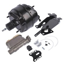 8 Black Bendix Style Brake Booster Conversion Kit For 1967-1971 Ford Ranchero