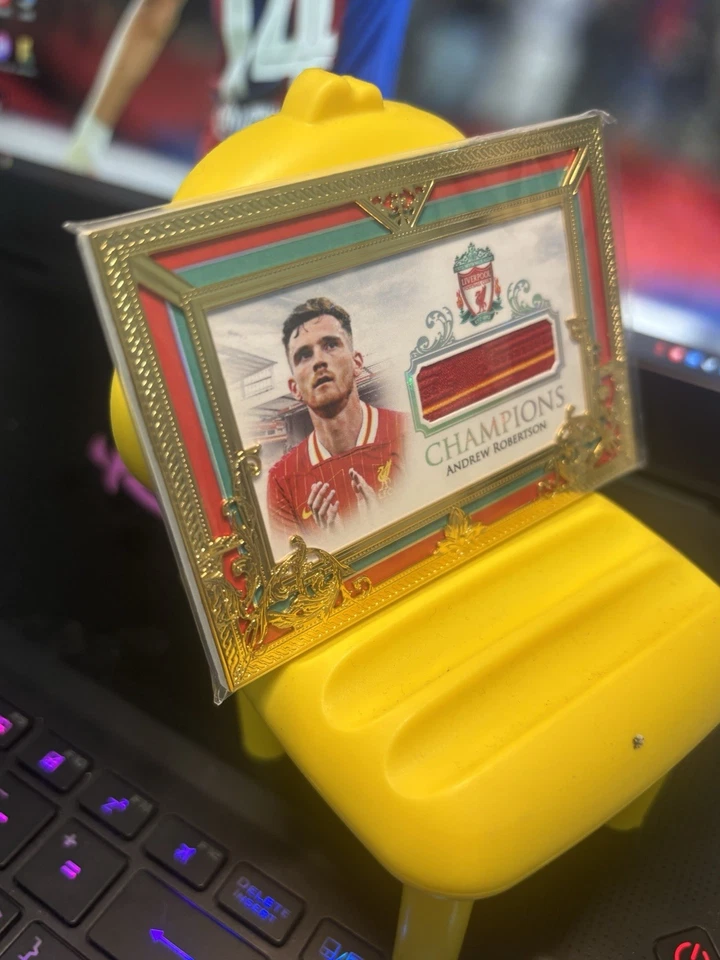 Andrew Robertson 1 of 1 soccer jersey trading card gold frame Liverpool - image 4 of 4