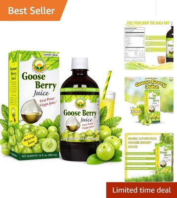 Organic Amla Juice 480ml - Boost Immunity & Radiate Beautiful Skin Naturally