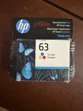 NEW GENUINE - HP 63 TRI-COLOR INK CARTRIDGE 3/26 - Sealed Box