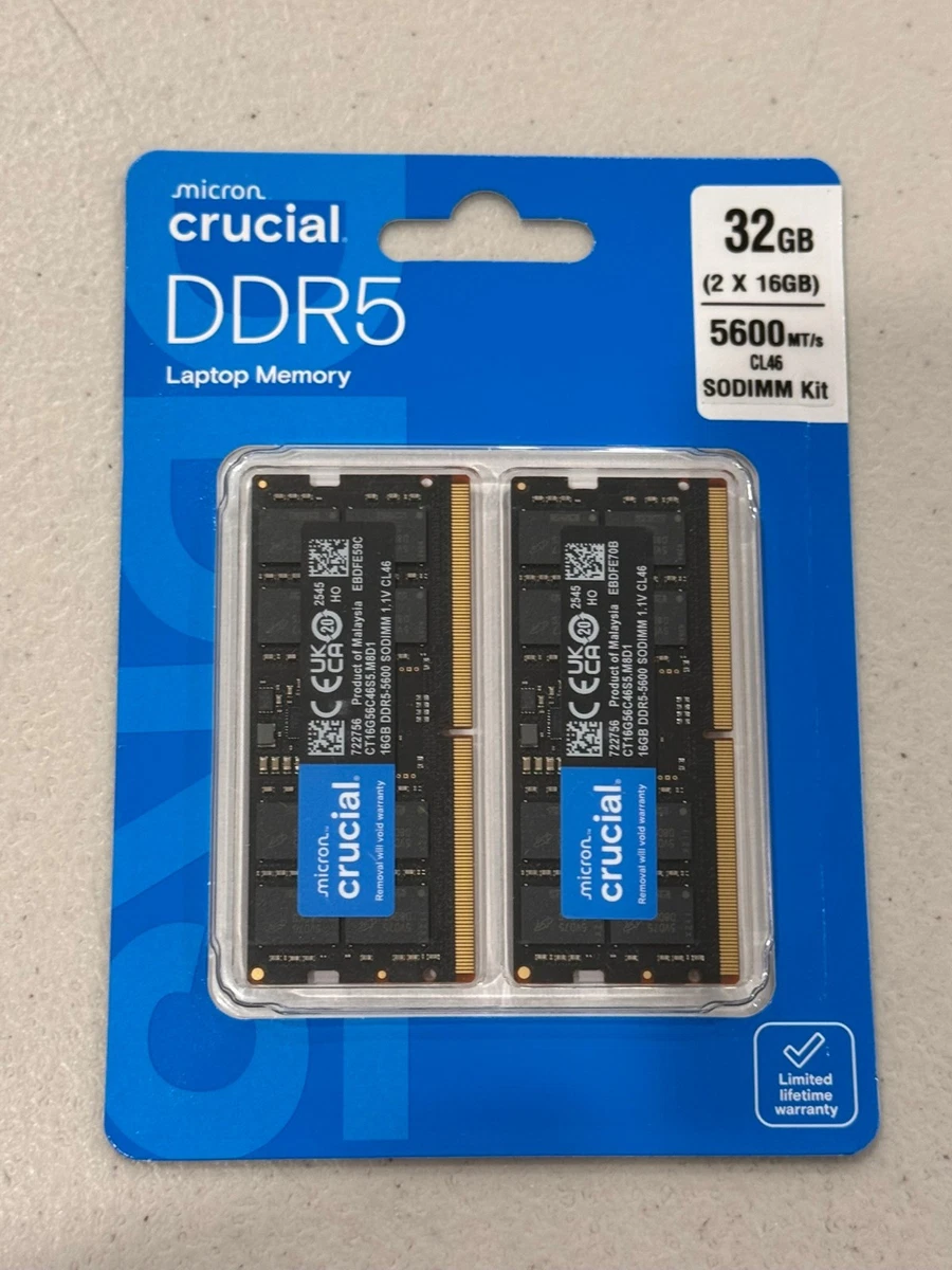 Crucial SO-DIMM 16 GB Computer Memory (RAM) for sale | eBay
