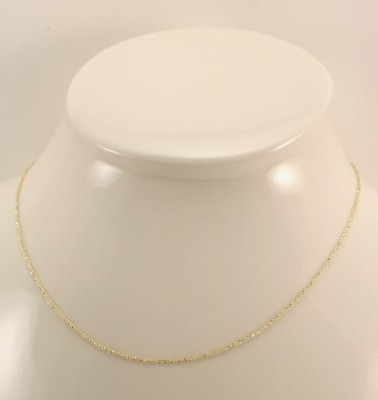 Neu 10k Gelbgold 18 Zoll 1,1 mm Ropa Anhänger Kette Halskette