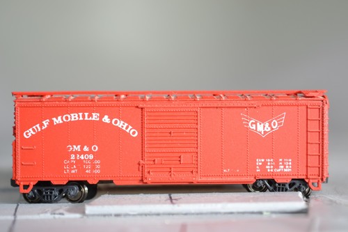 57015 Escala N CON COR BOX CAR GM&O GULF MOBILE Y OHIO | Condition: Used