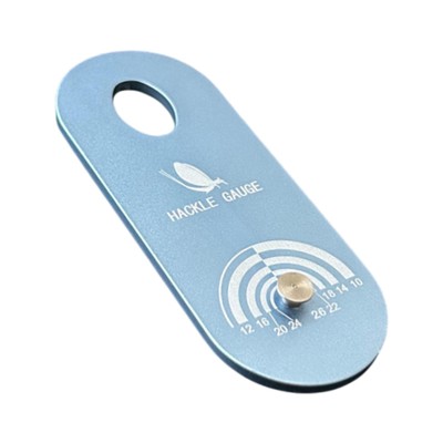 Fly Binding Hackle Gauge Praktische Köder machen leichte kompakte Aluminium