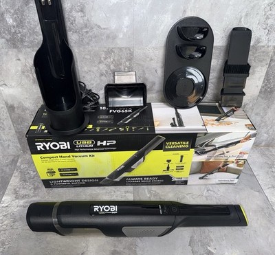 Ryobi USB Lithium HP Compact Hand Vacuum Kit w/2 USB Batteries FVG65K