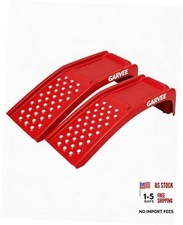 8 in Lift Solid Steel Car Ramp 8000 LBS Capacity, 2000 LBS 34.7 11 9 inch Red