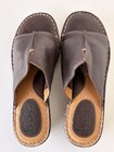 Boc Y2K Leder Pantoletten Sandalen. Schokoladenbraune bequeme Damen-Slipper Größe 8