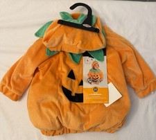 NWT Baby Pumpkin Halloween Costume Pullover Top with Hat 0-6 Months Hyde EEK