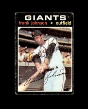 Frank Johnson Signed 1971 Topps San Francisco Giants Autograph