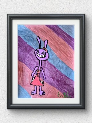 Original Colorful 11x14 Fantasy Character Pop Art Acrylic Paper Wall Decor E03