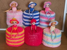 NEW  STYLE  TOILET ROLL DOLL COVER CROCHET HANDMADE
