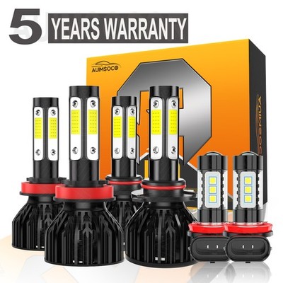 For Chevy Trax 2015-2018 Combo LED Headlight Hi/Lo Fog Light Bulbs 120w 12000lm