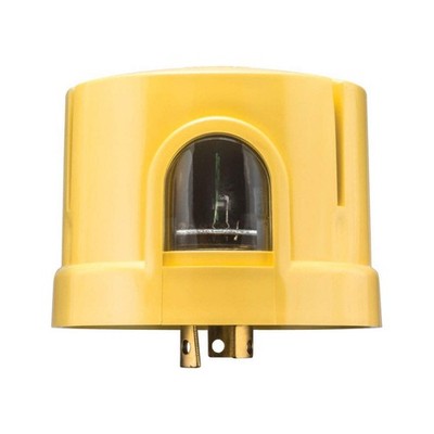 LITHONIA LIGHTING DLL480 1.5 CUL JU Photocontrol, Plastic, Turn Lock, Yellow 20V